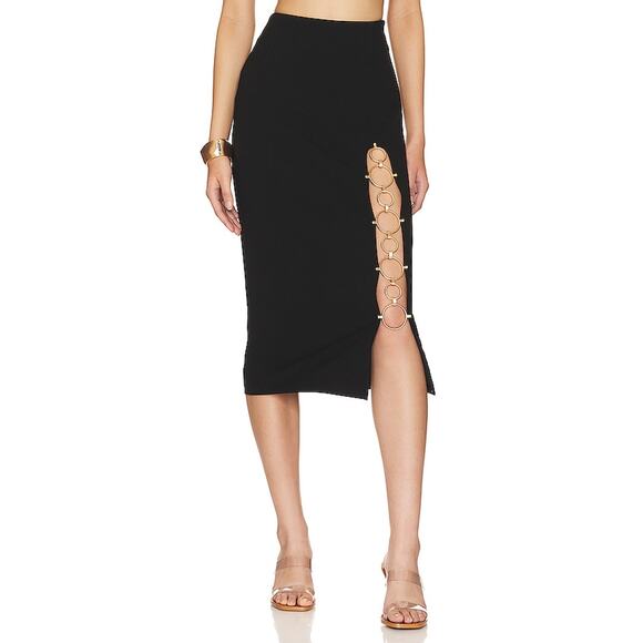 Cult Gaia 'Torielle' Black Ponte Skirt Size 2 - NWT - Picture 1 of 5